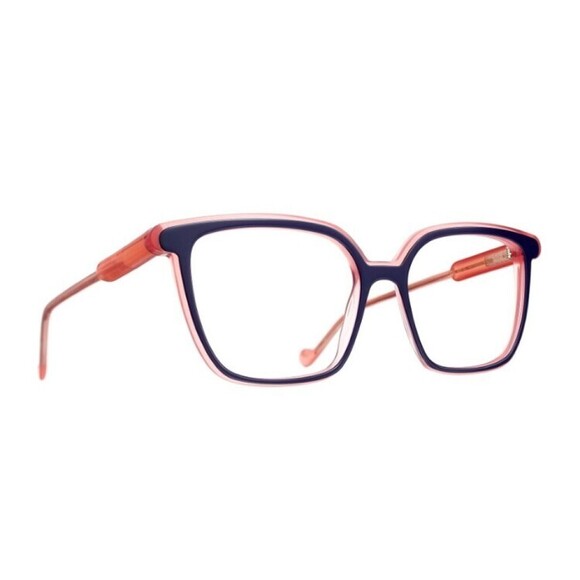 Blush Dual-Tone Square Frame Acetate Sunglasses - NWT
